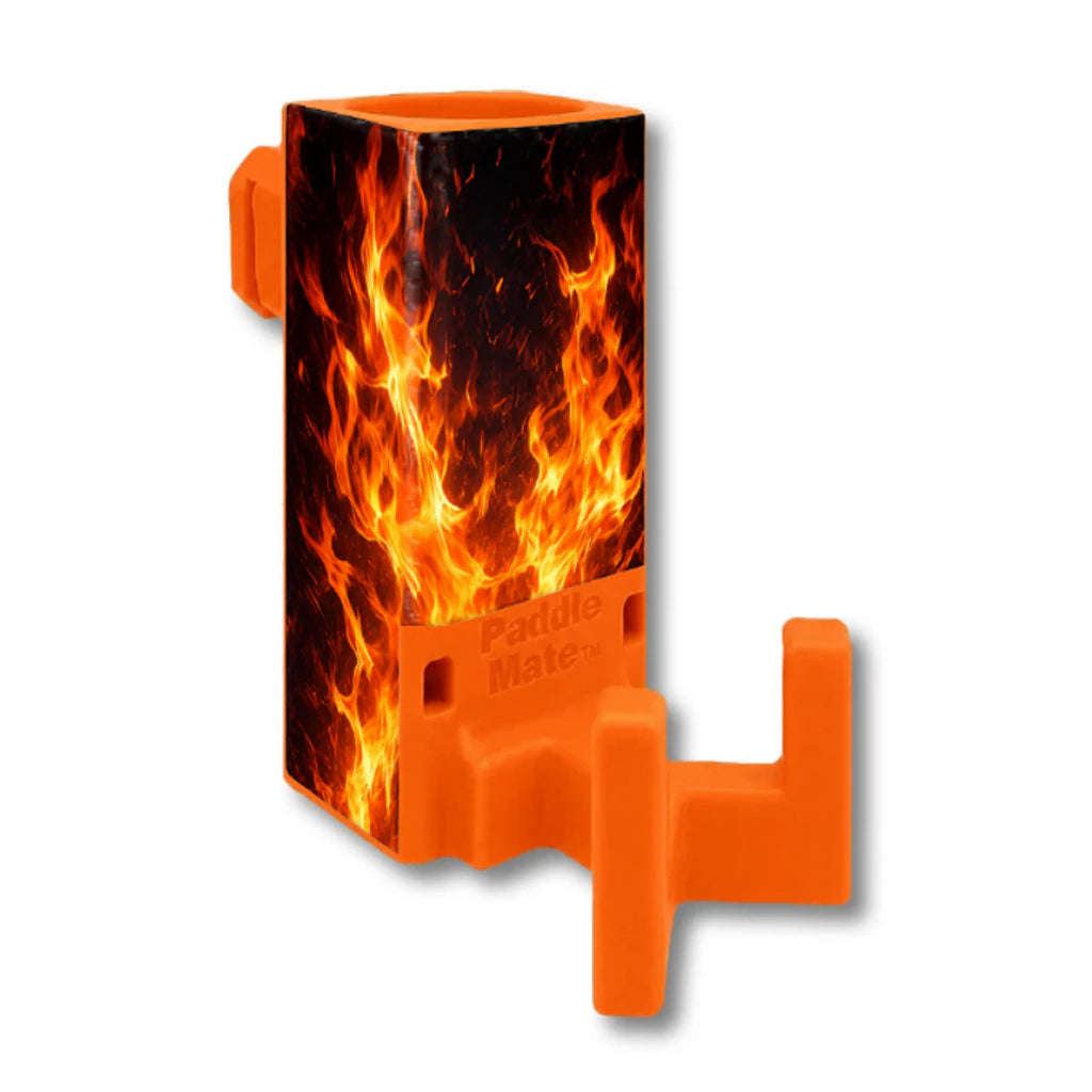 Third Shot Inferno skin wrapped around an orange Paddle Mate.