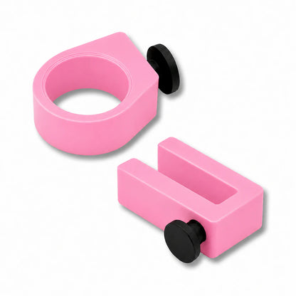 Eyewear Ring and Utility Hook combo in pink. Compatible with all InoMates products that have slots.