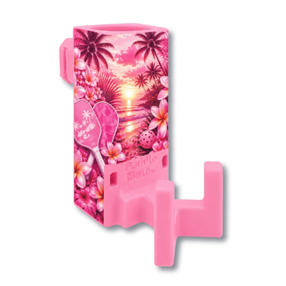 Hibiscus Dusk skin wrapped around a pink Paddle Mate.