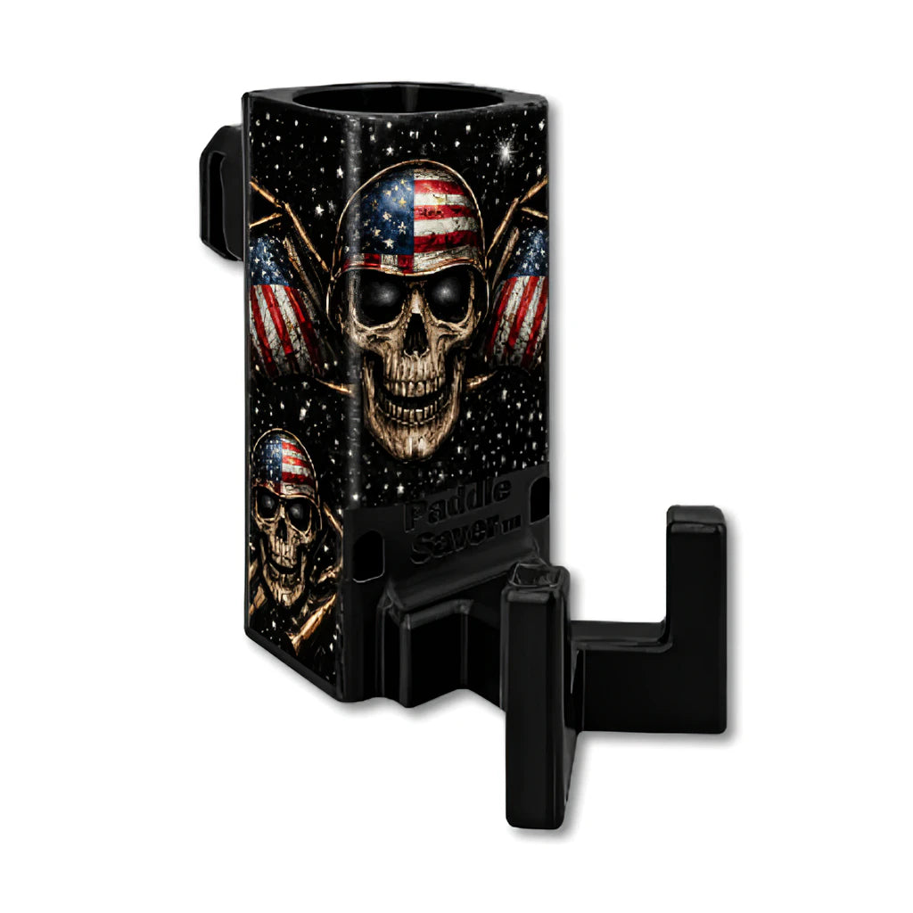 Paddle Saver™ Net Reaper skin wrapped around a black Paddle Saver™.