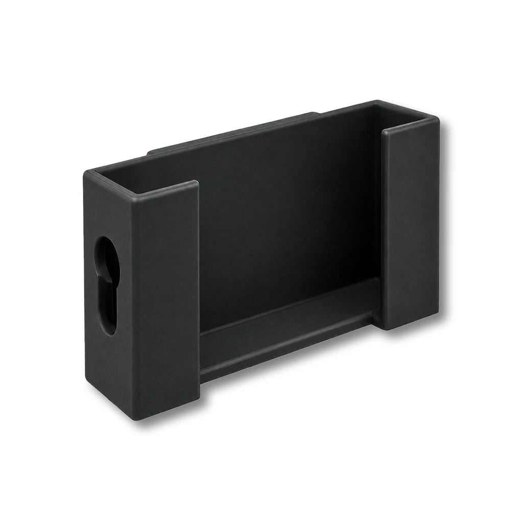 Phone Caddy Attachment in black. Attaches to The Paddle Mate.