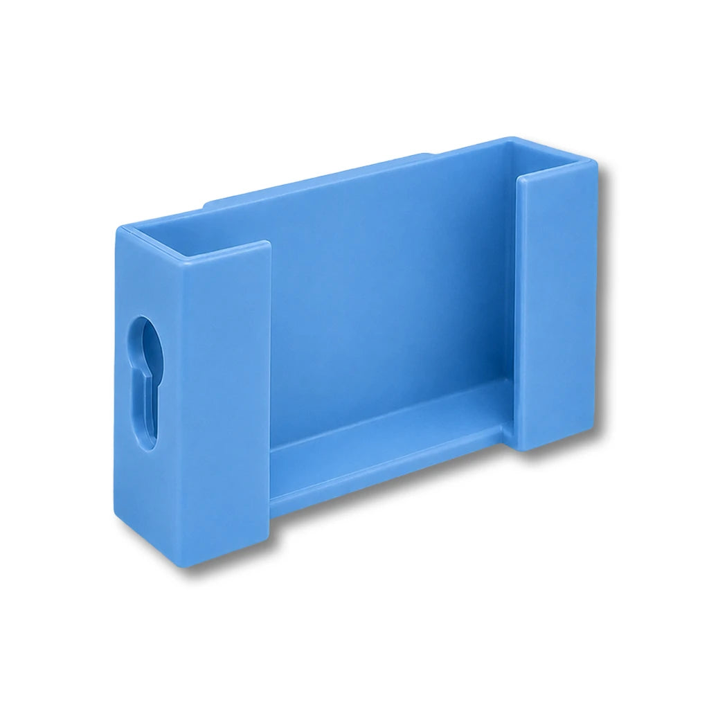 Phone Caddy Attachment in light blue. Attaches to The Paddle Mate.