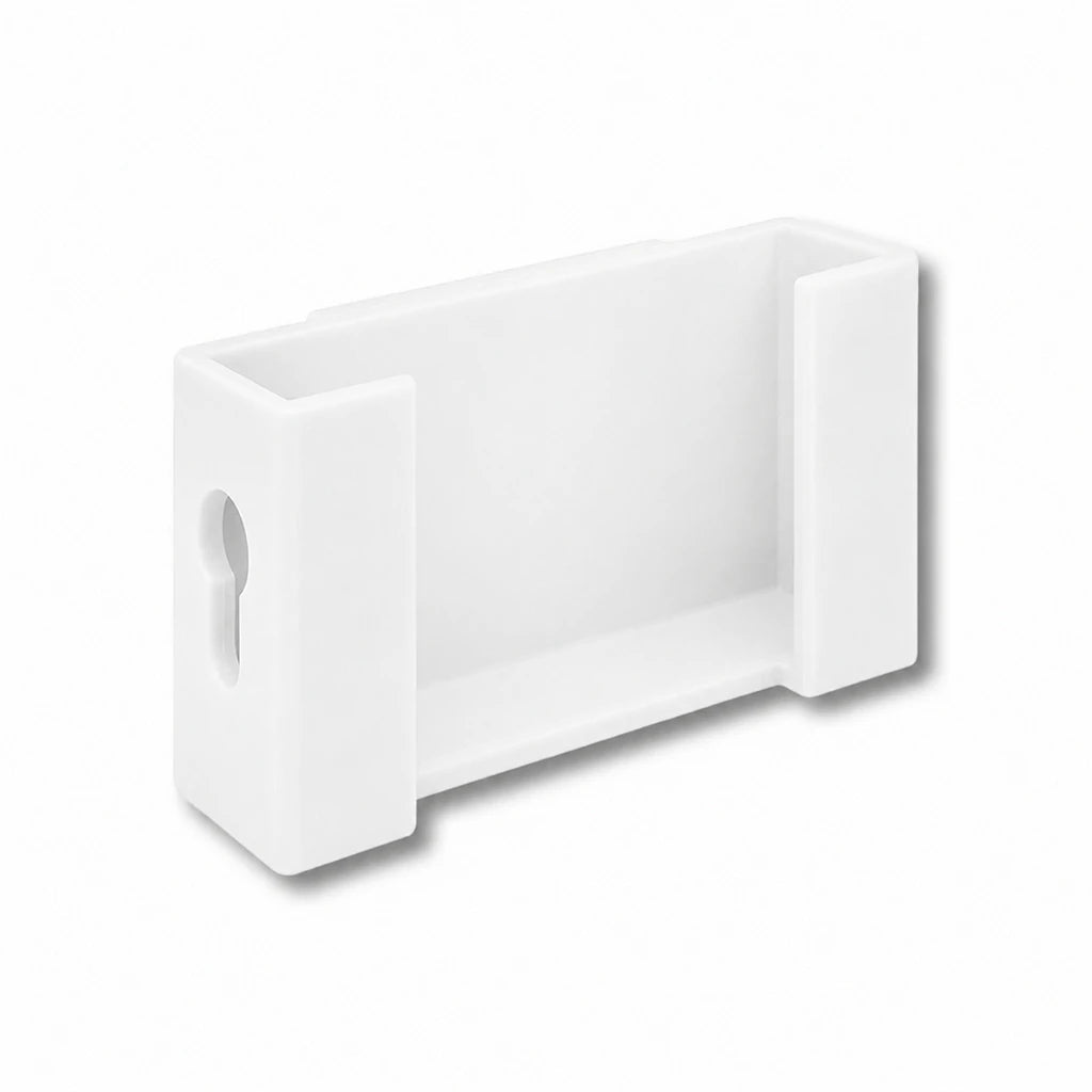 Phone Caddy Attachment in white. Attaches to The Paddle Mate.