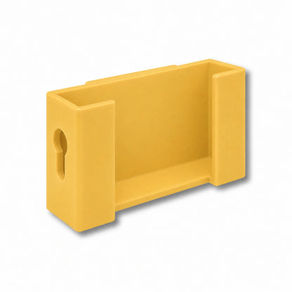 Phone Caddy Attachment in yellow. Attaches to The Paddle Mate.